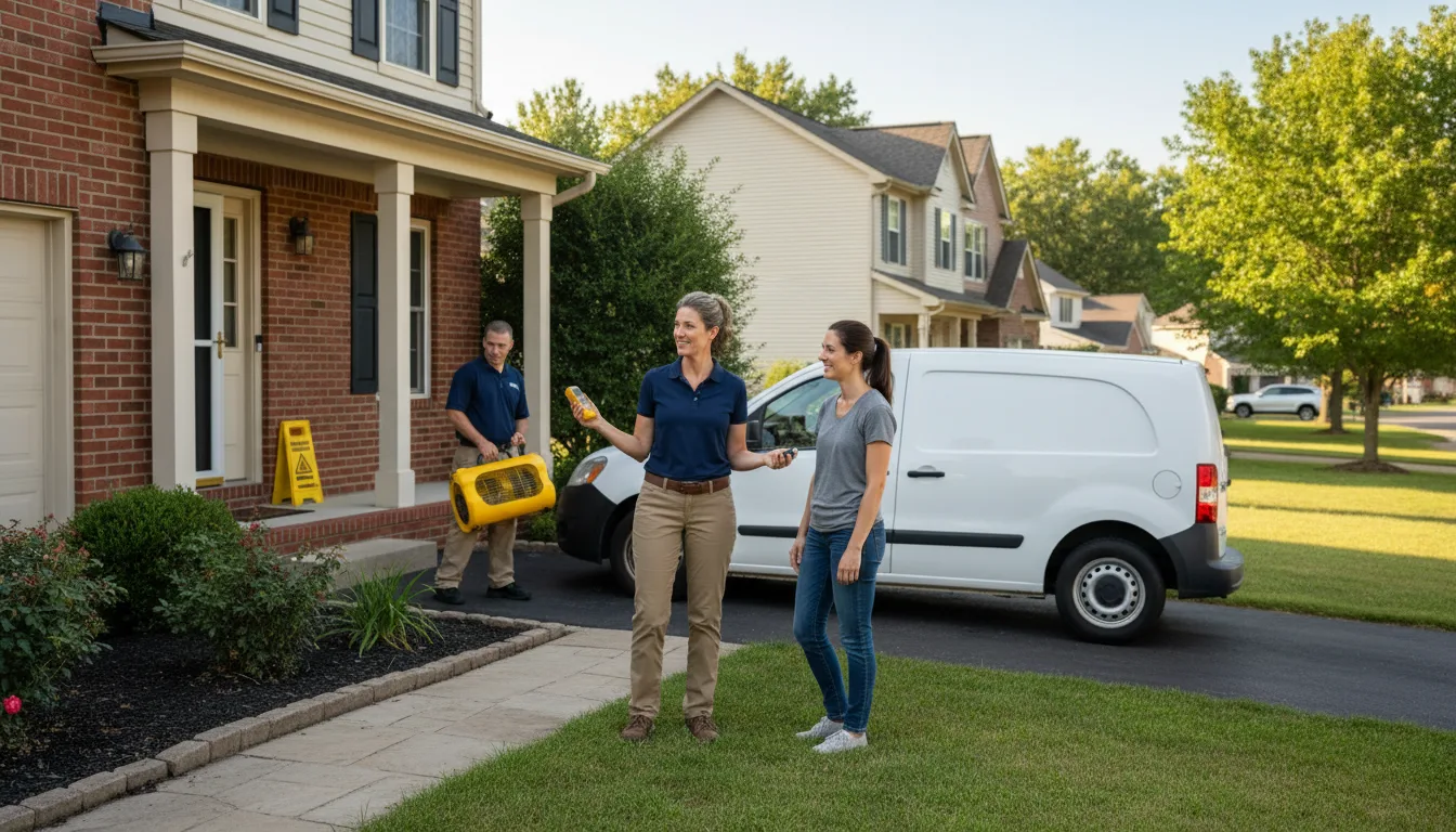 Residential water damage restoration in Glen, MS